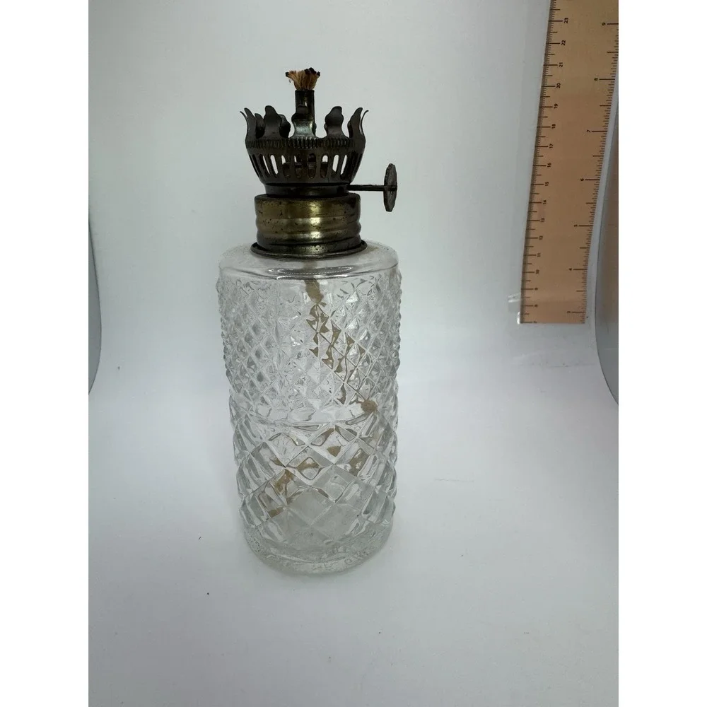 Vtg 1985 Austrian Lamplight Farms Crystal Glass Oil Lamps 6